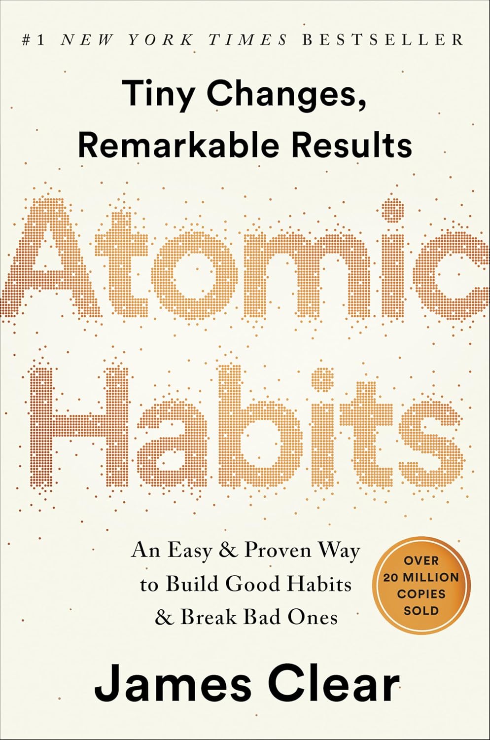 Atomic Habits self-help book cover