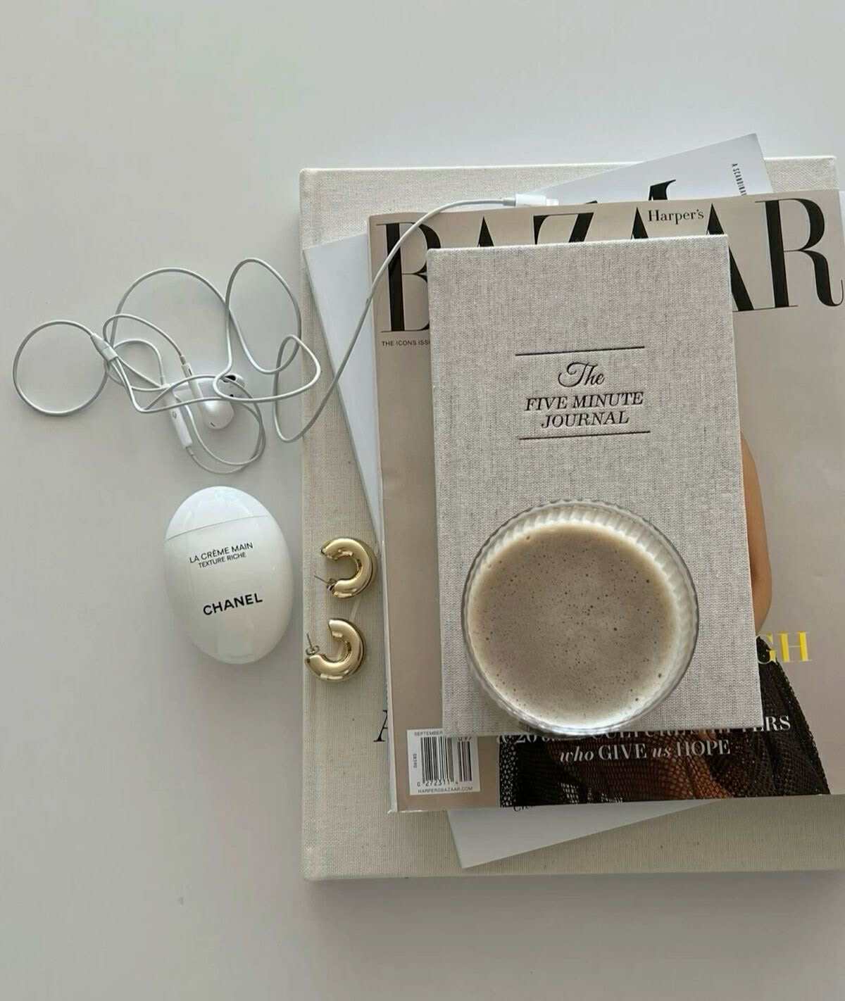 Aesthetic coffee setup with accessories