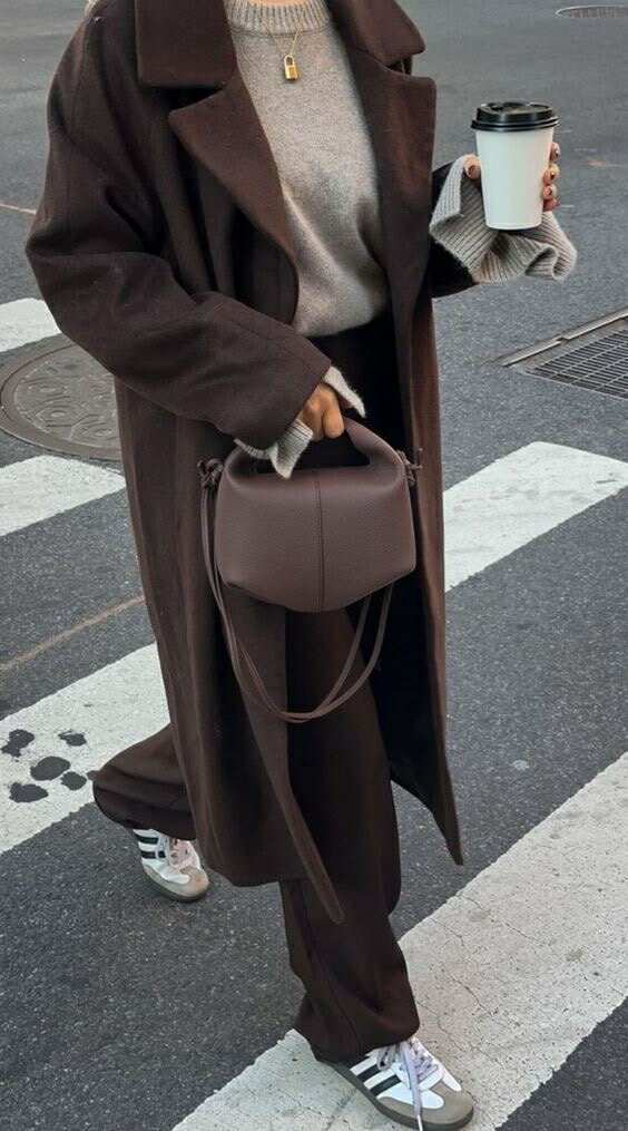 Cozy winter outfit and accessories