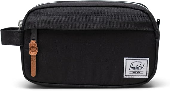 Black travel toiletry bag